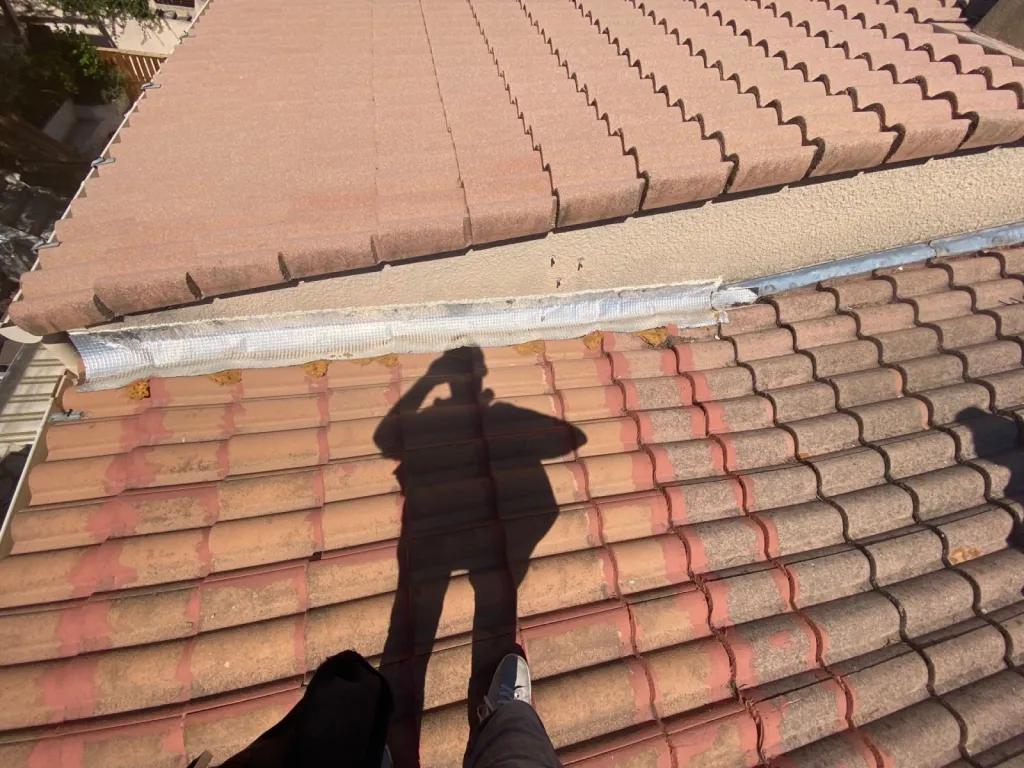 avant intervention solin sur aix en provence