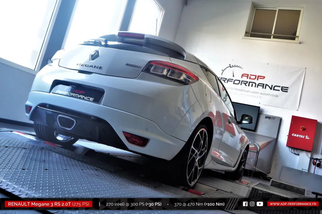 Reprogrammation moteur Avignon - Renault Megane 3 RS 2.0T 275cv - ADP Performance