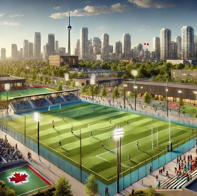 Eco-friendly sports facilities for Canada: sustainable, modern, multi-functional.