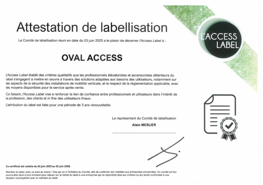 Labellisation pour 3 ans pour notre engagement et expertise en amtière d'accessibilité