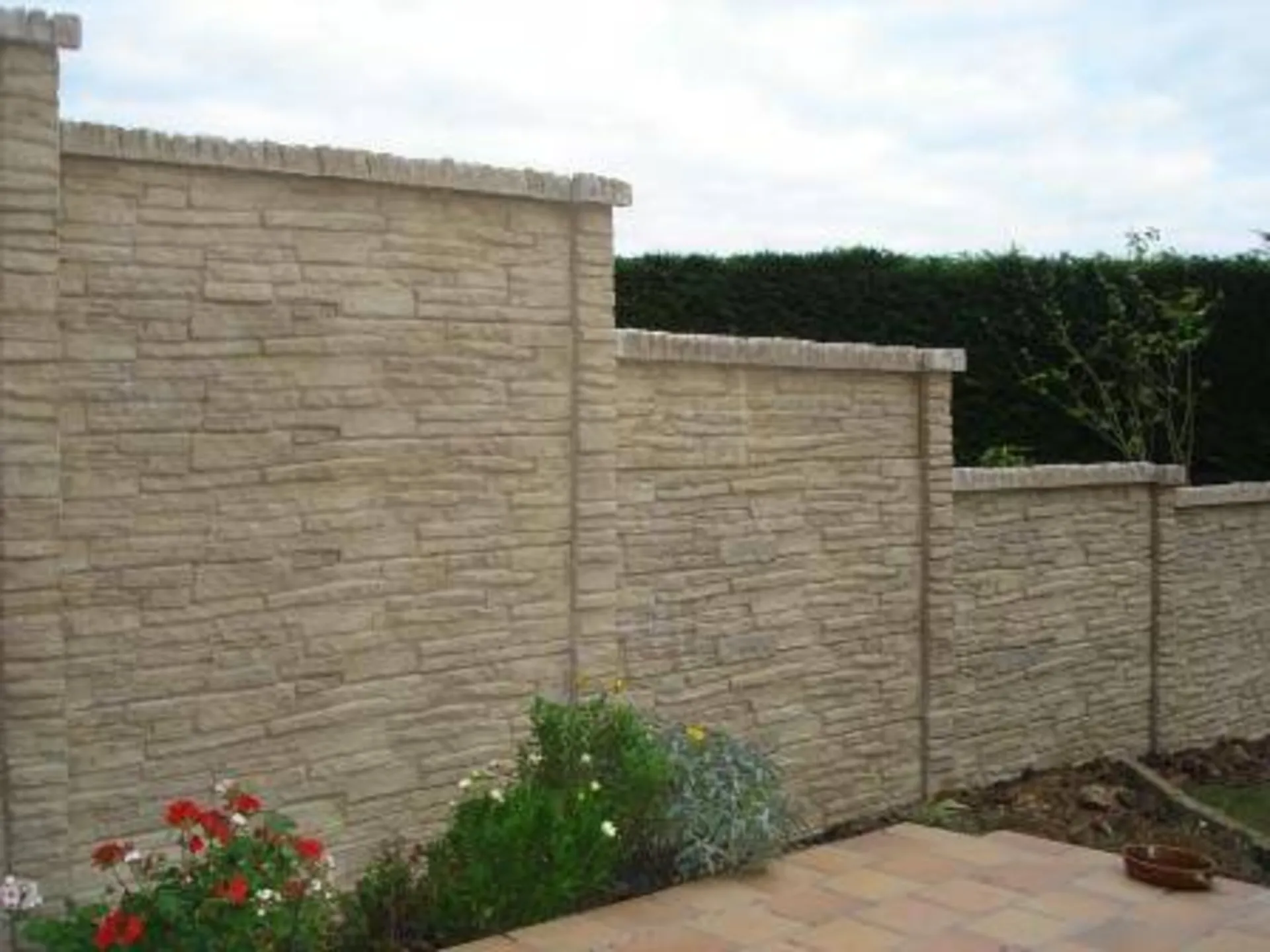 Création de mur en plaques type Pierseche au Havre 76