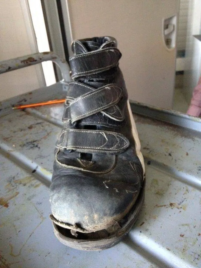 chaussure mal entretenue