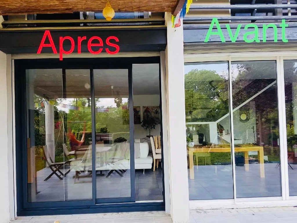 Rénovation avant après coulissant alu à APRIEU