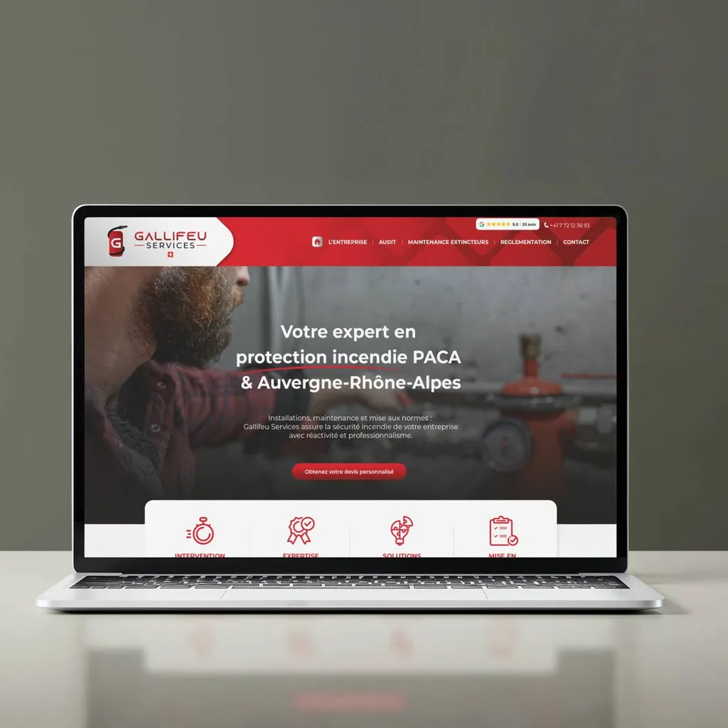 graphiste pour site internet gallifeu services protection incendie à roquevaire