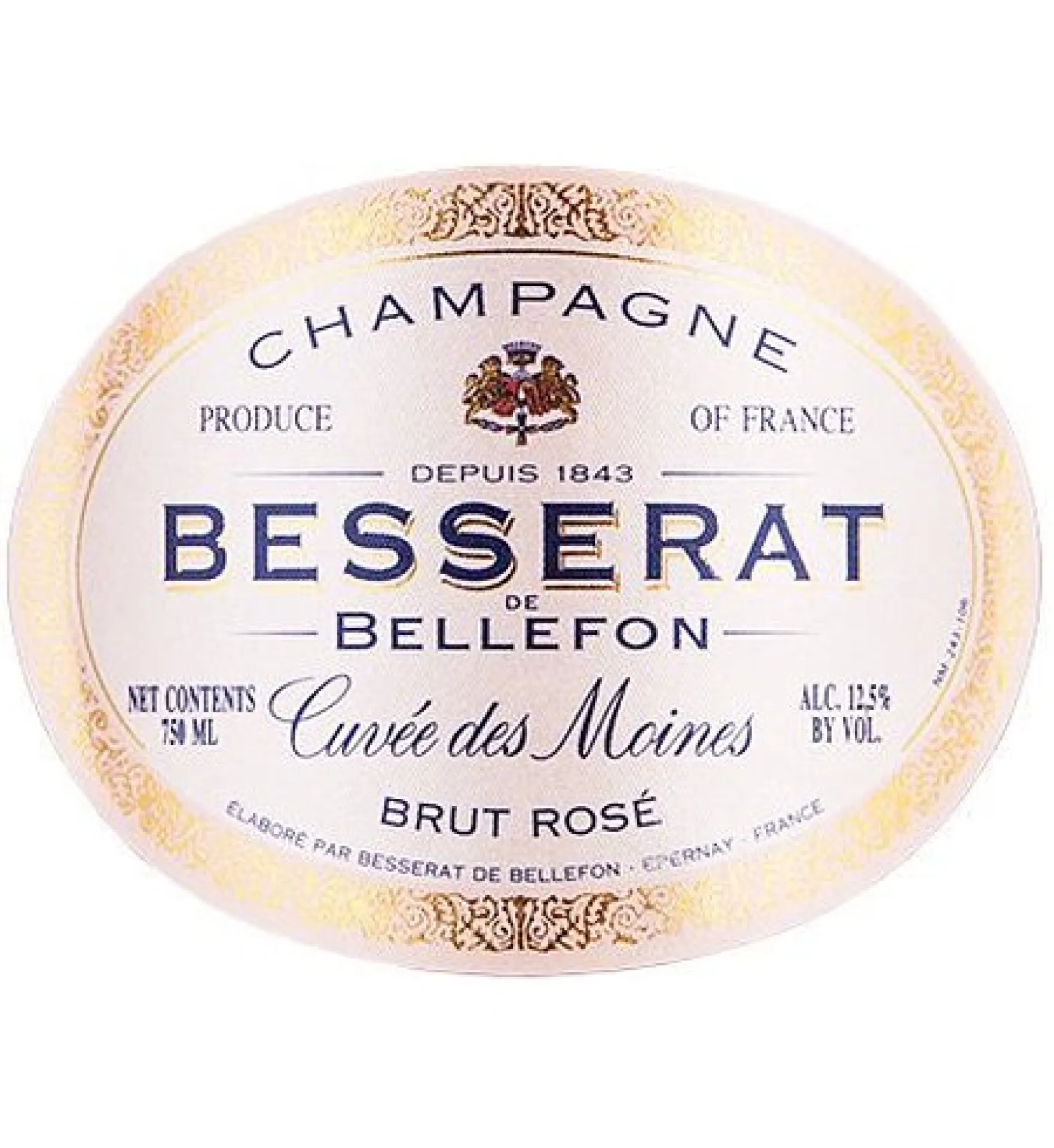 CHAMPAGNE CUVEE DES MOINES BESSERAT DE BELLEFON BORDEAUX