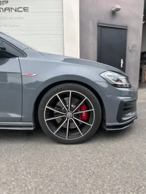 Installation et Fourniture Suspensions Eibach, Downpipe décata, Defap Milltek Golf 7 TCR - ADP Performance Marseille