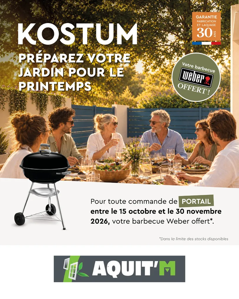 Offre KOSTUM entre le 15 octobre et le 30 novembre 2026