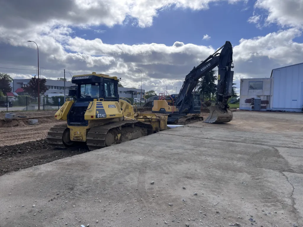 Materiel et engins sur place