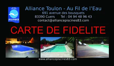 carte de fidélité Alliance piscines 83