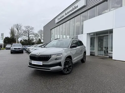 Skoda Karoq Sportline occasion 2023 au Havre : SUV diesel boîte automatique DSG7 disponible chez Caudebec Automobiles