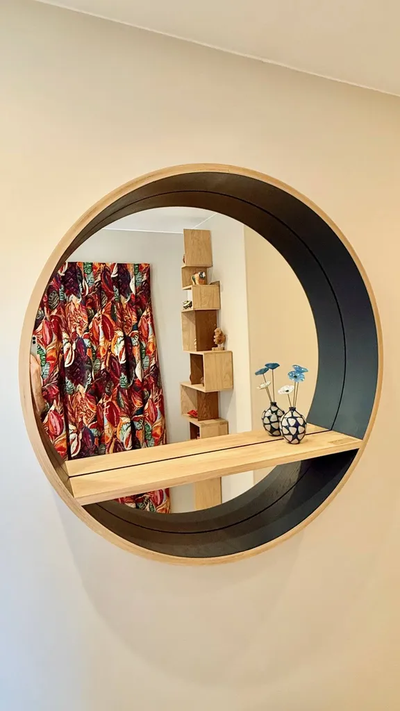 Réalisation d'une portière avec le tissu de chez Lalie Design à Miribel