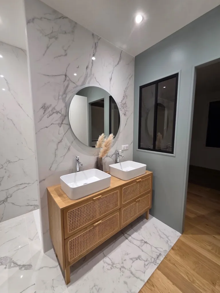 Création d’une salle de douche moderne près de Le Neubourg 