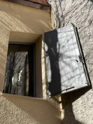 Pose volet battant sur ossature bois avec isolation extérieur à Lyon et alentours