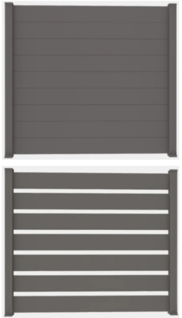 Pose de clôture en aluminium personnalisée de la marque GYPASS assortie au portail, porte de garage ou porte d'entrée à Lyon et sa région