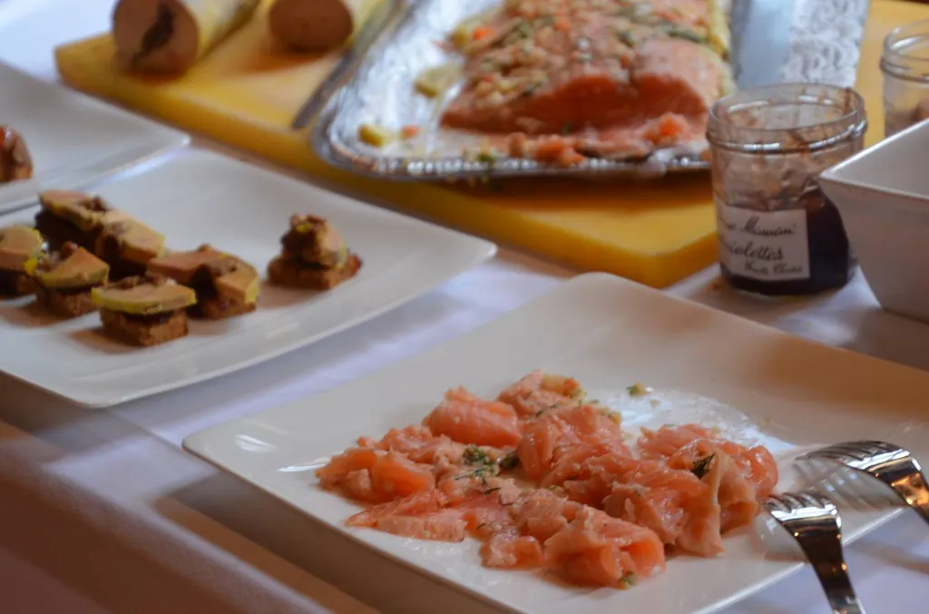 Saumon gravelax et foie gras