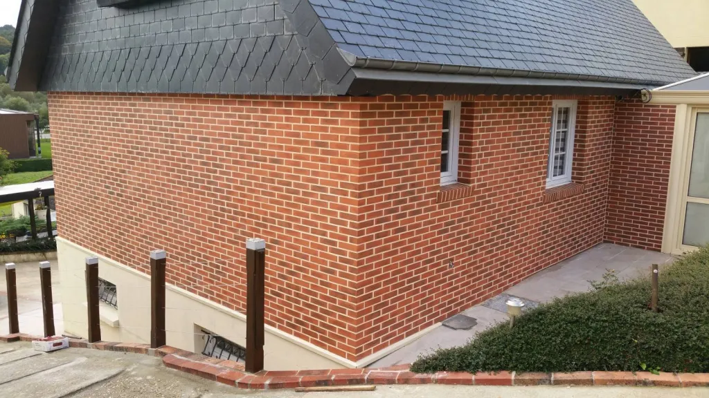 Un fois les joint terminés sur Maison à Lillebonne 76