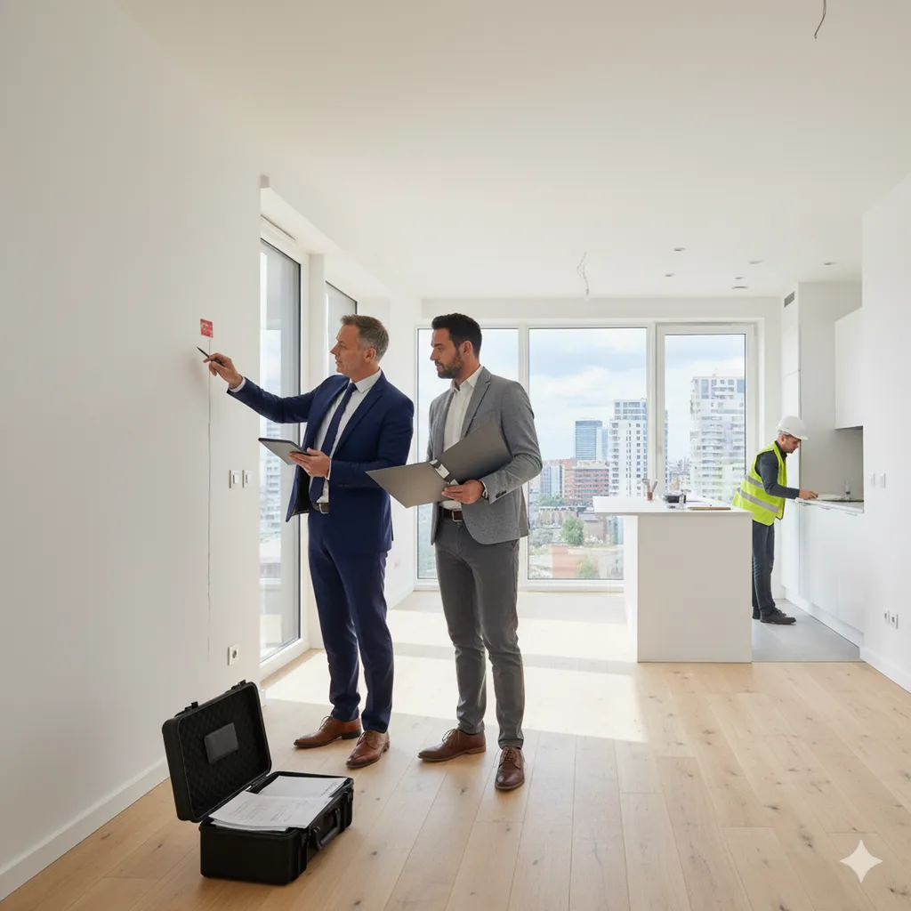 Huissier pour constat de livraison VEFA construction neuve immeuble batiment à Lyon, Villeurbanne, Ecully, Craponne, Bron