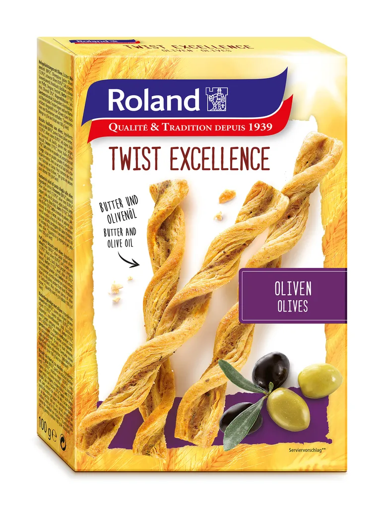 Feuilleté torsadé aux olives Kalamata (Grèce) 100g - P002