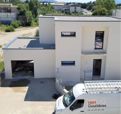 Installation de couvertines.