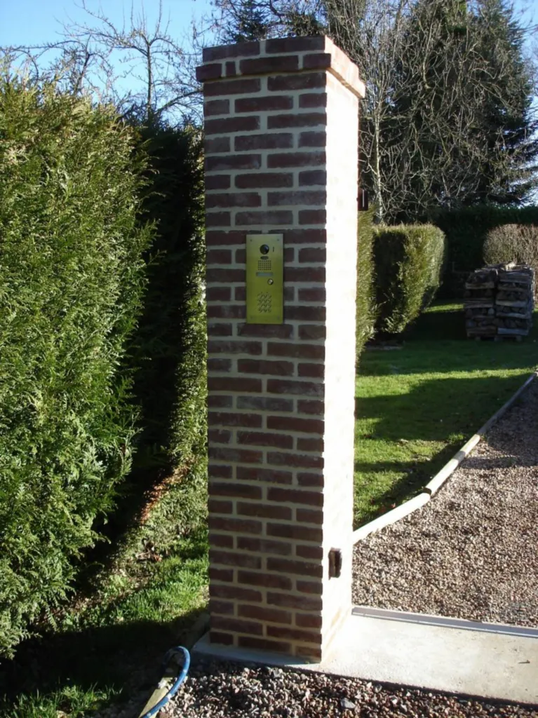 Création de pilier en briques à Honfleur 14
