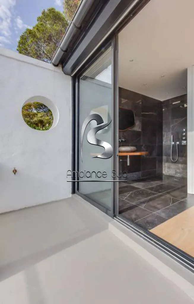 TERASSE EN BETON CIRE TALOCHE