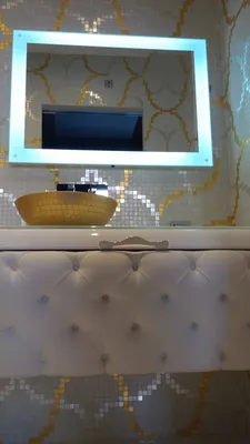 meuble vasque blanc capitonné