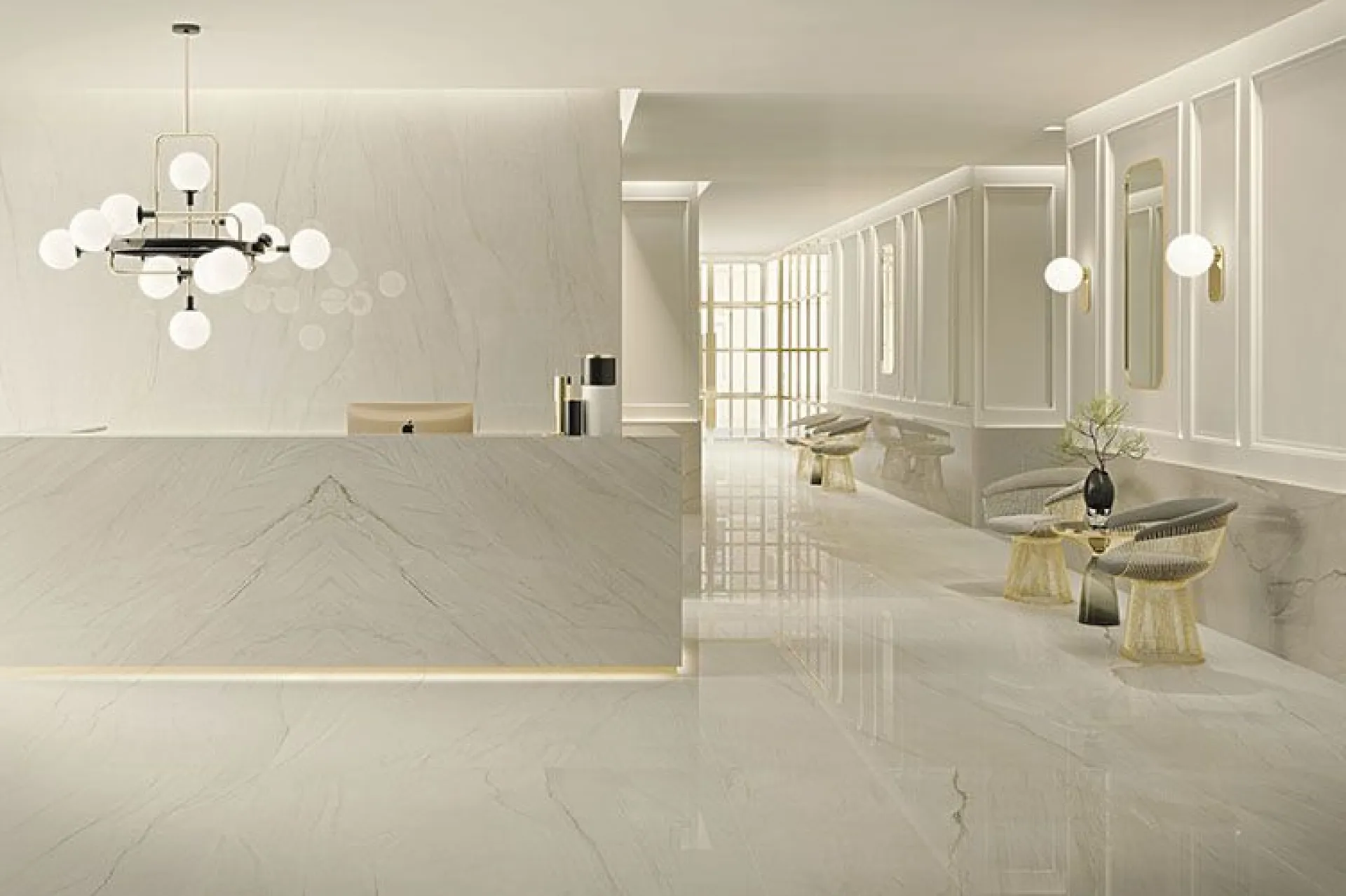 Découvrez notre sélection de carrelages intérieurs effet marbre pour sublimer votre salon ou salle de bain à Rouen et ses alentours.