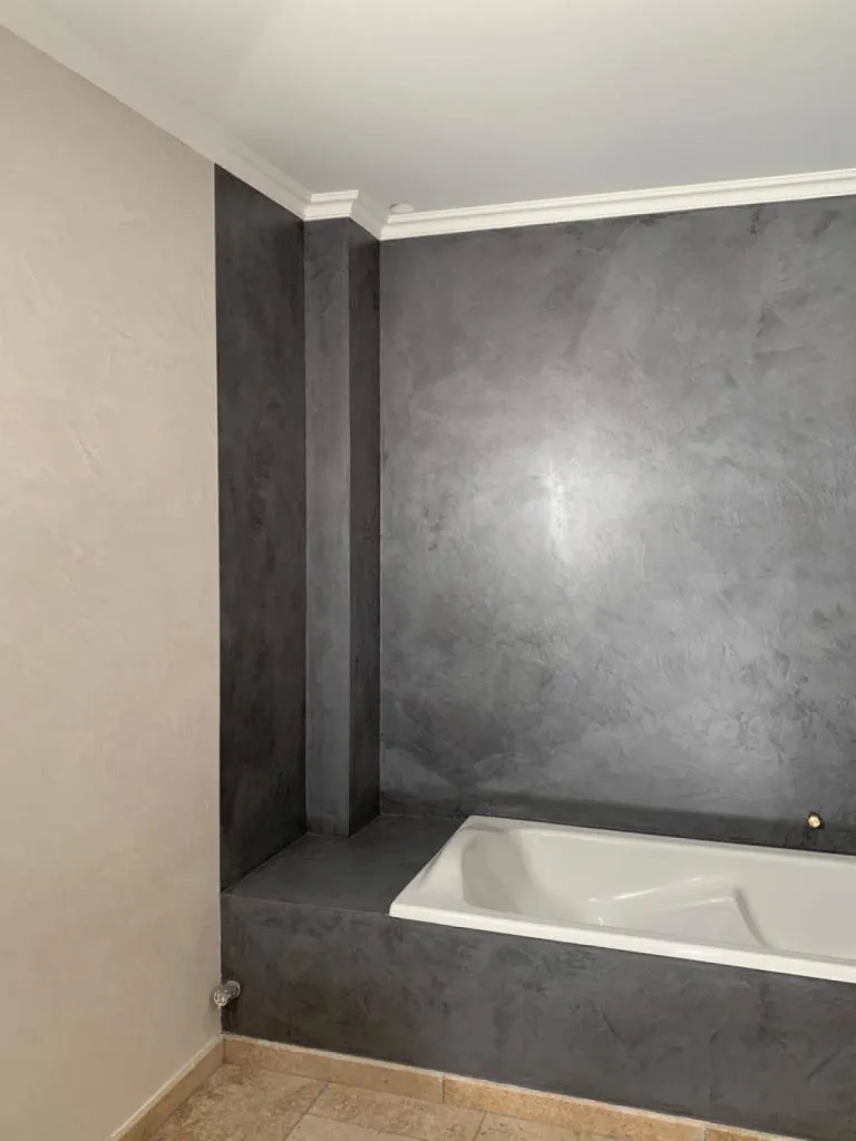 BAIGNOIRE EN BETON CIRE TERRE DU MONDE