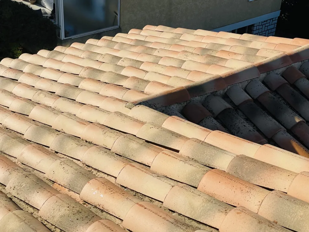 Intervention de couvreur pour un nettoyage de tuiles de toiture de maison près de Aix en Provence 