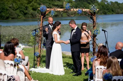 symbolic wedding ceremony in south of France