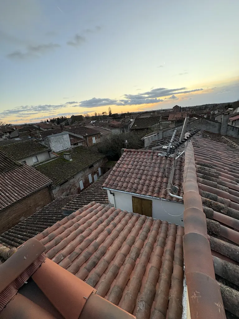 Rénovation de 2 toitures en tuiles canal avec reprise de la zinguerie et des entourages de cheminée à Villemur sur Tarn 