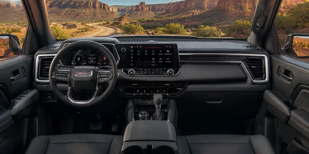 Intérieur GMC Canyon 2026 : technologie, confort et finition face aux pick-up Européens