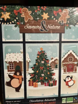 calendrier de l'avent chocolats saveur et nature 