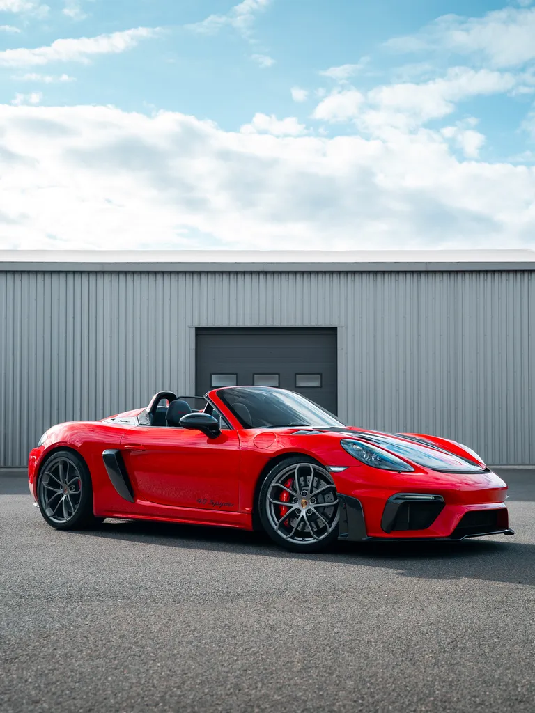 Préparation sur mesure sur cette Porsche 718 Spyder
