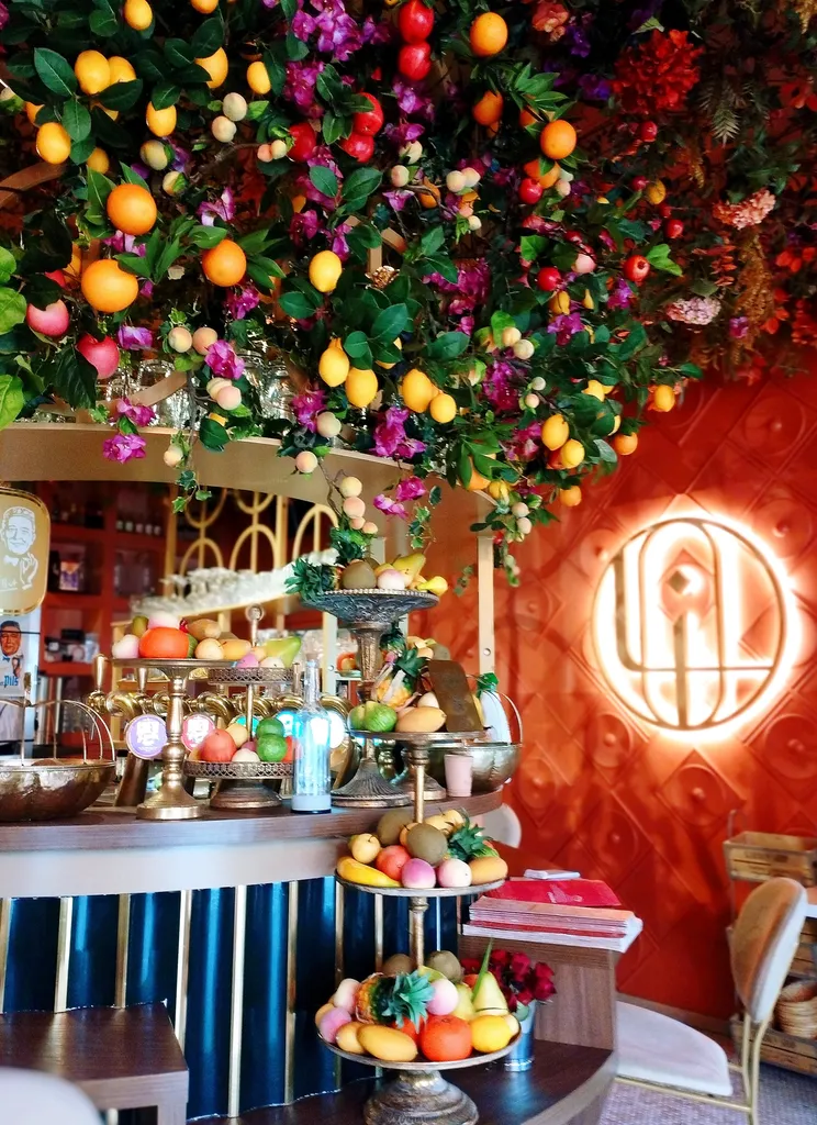 Accueil de fruits artificiels au LITANI MEZZA BAR à Lyon 2