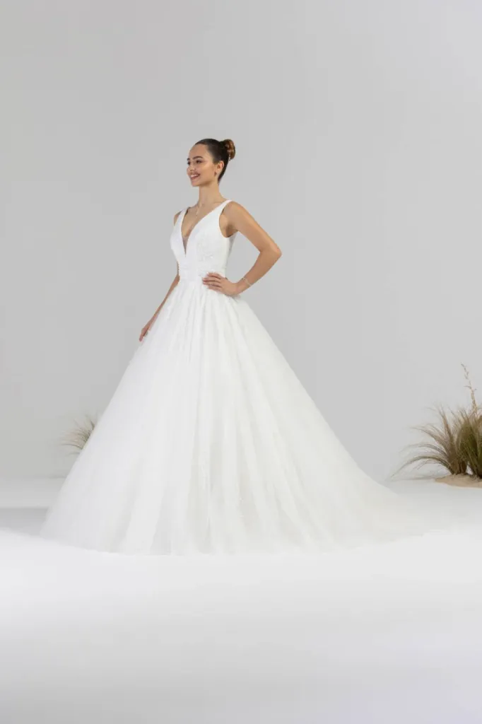 robe de mariée princesse longue traine