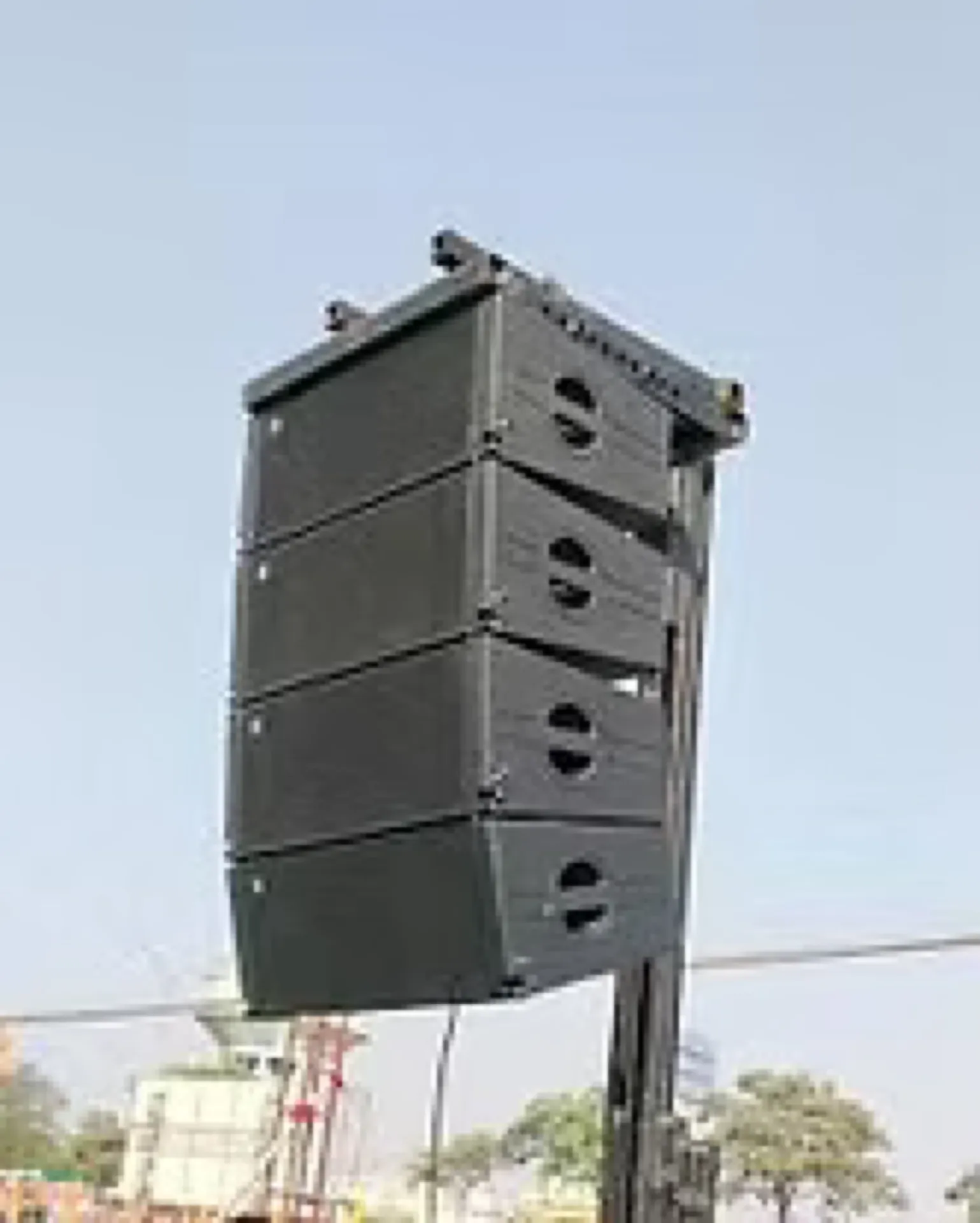SUPPORT LINE ARRAY POUR PIED A TREUIL