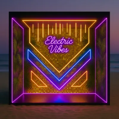  Insta Box immersive Pictiz créée sur mesure pour un festival de musique électronique à Nice