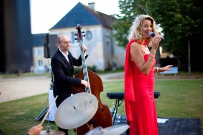 Orchestre live pendant le cocktail
