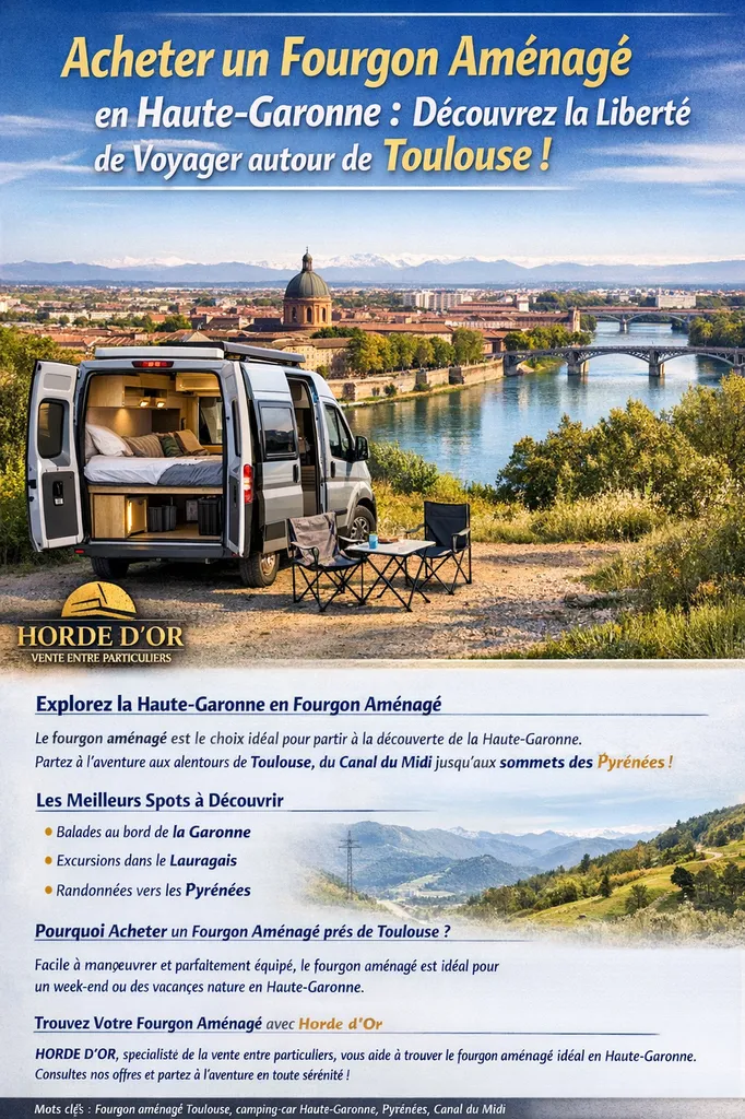 ACHETER VENDEZ VOTRE FOURGON AMÉNAGÉ EN HAUTE GARONNE