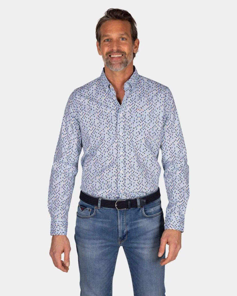 Boutique NZA Normandie : Où trouver une chemise bleu clair à pois à Dieppe ?