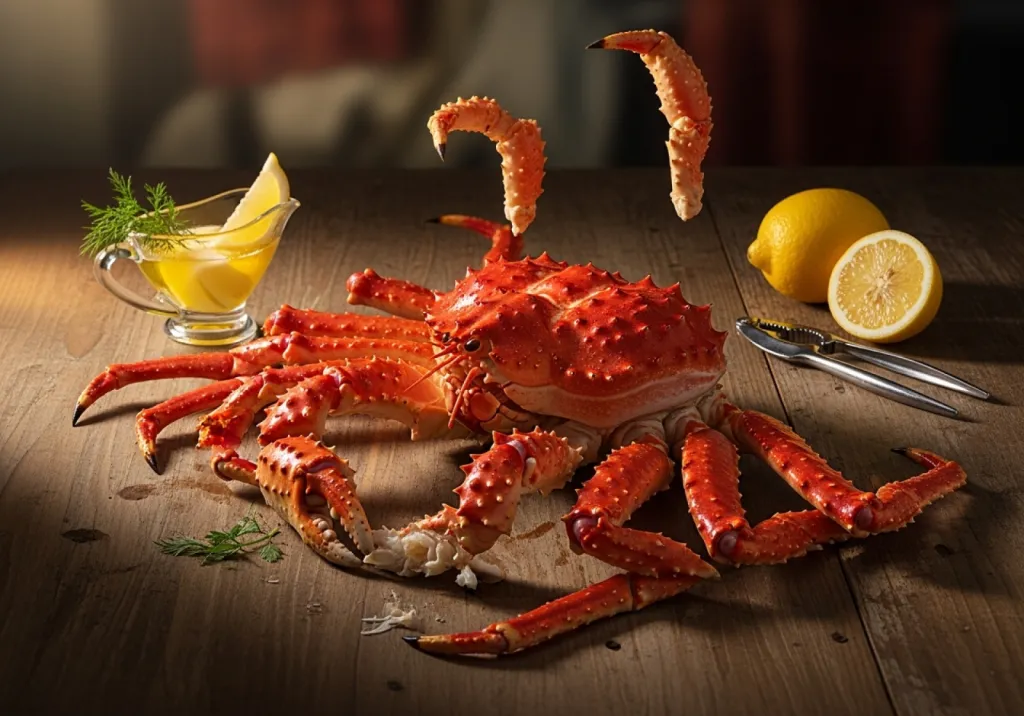 Pattes King crabe royal : une chair d’exception, douce et raffinée, pour une dégustation généreuse aux accents nordiques