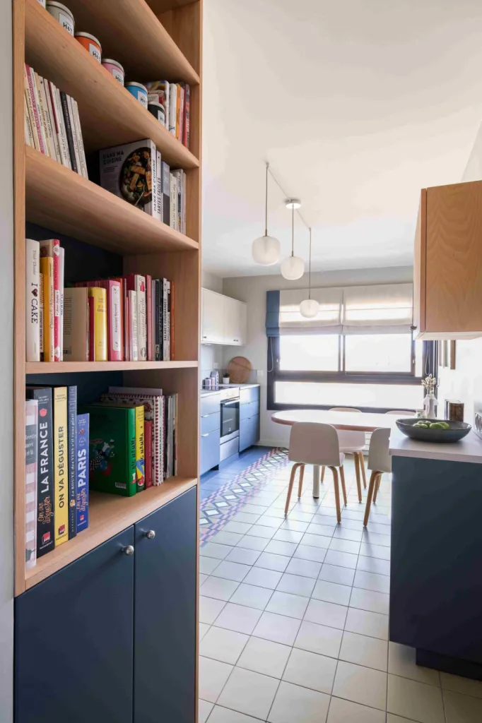 Fabrication et conception d'une cuisine bibliothèque à Lyon