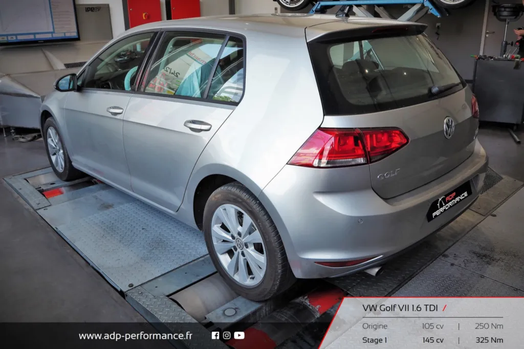 Reprogrammation moteur Aix en Provence Volkswagen Golf 7 1.6 TDI ADP Performance