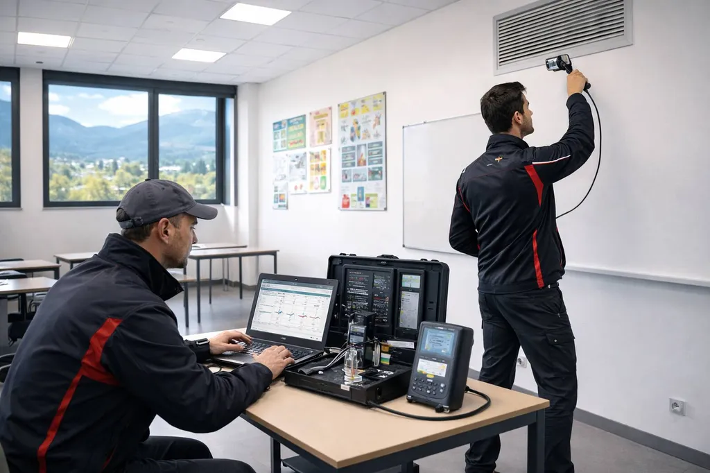 Contrôle de la qualité de l’air intérieur d'un collège à Annecy (Haute-Savoie)