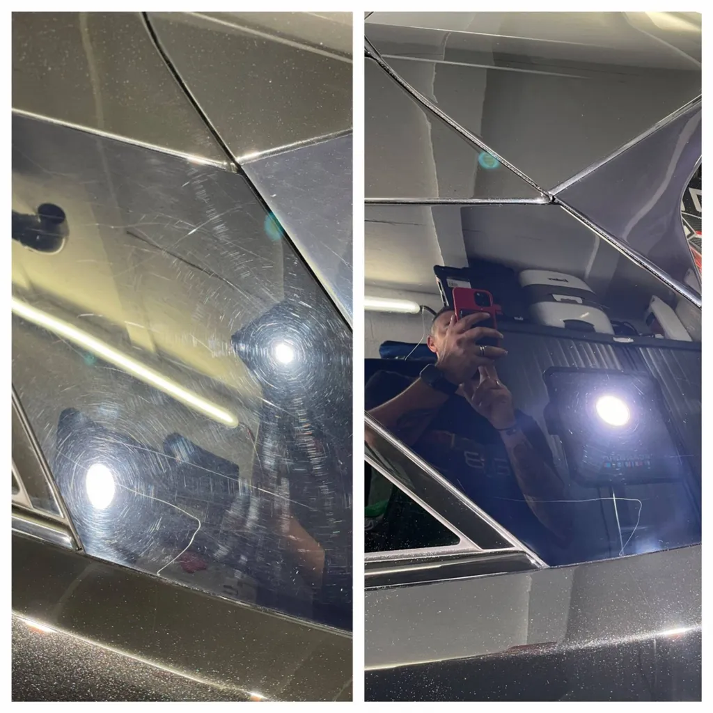 Récupération de la carrosserie d'un Range Rover Velar près de Mornant dans le Rhône