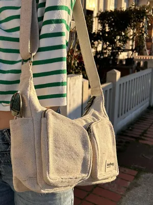 Sac Hindbag Emile couleur jute disponible chez Evasion Eu