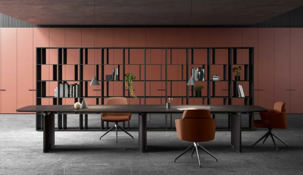 Table de conférence bois design contemporain pour 12 personnes à Nîmes