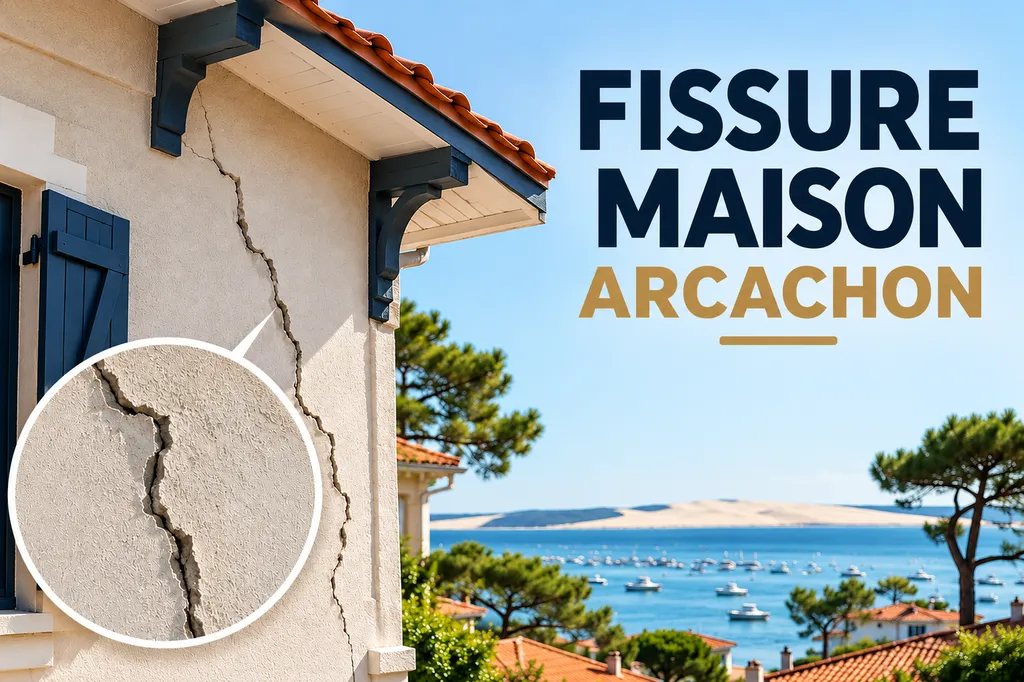 Fissures dans une maison au Bassin d’Arcachon 