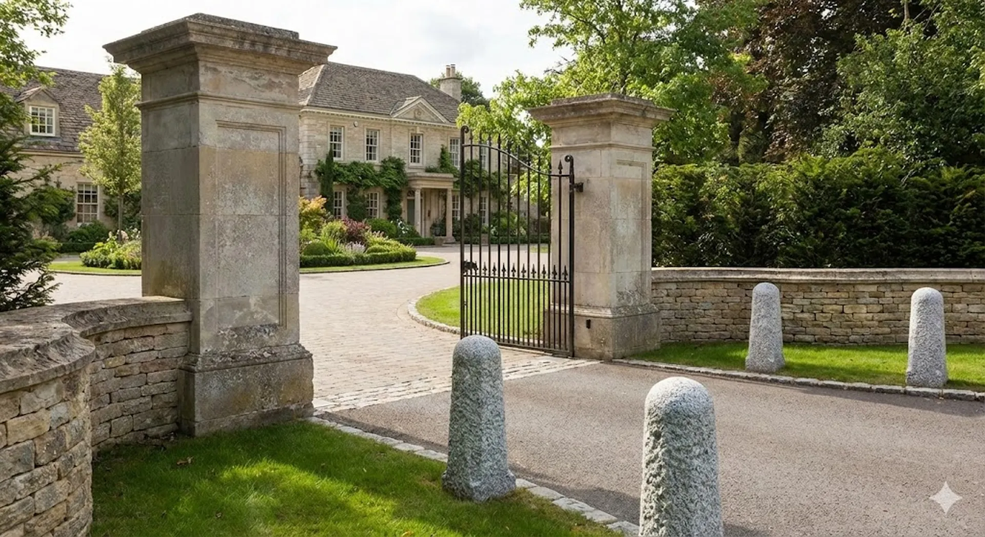 Colonnes et piliers en pierre naturelle
